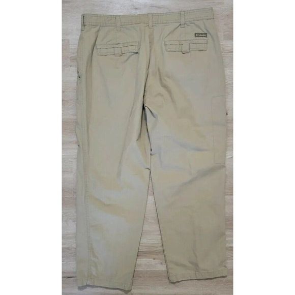 Columbia Mens Pants Size 38x30 AM8255 Cargo Khaki - Picture 2 of 4